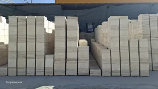 سنگ تراورتن عباس آباد فرشی سوپر ۳۵×۳۵